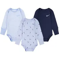 Nike Kids Body De Manga Larga Essentials 3 Unidades