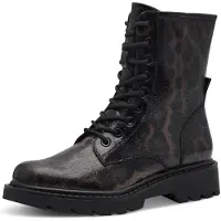 Tamaris Botines con cordones 'Stiefel Damen 1-25918-43-360 Textil in schwarz' negro