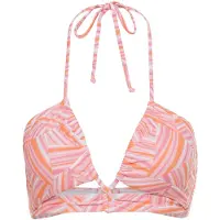 LASCANA Top de bikini naranja / rosa / rosa / blanco
