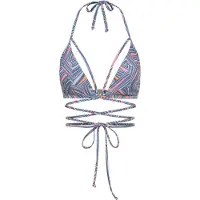LASCANA Top de bikini 'Lisa' azul paloma / azul cielo / naranja