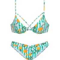 Buffalo Bikini menta / jade / mandarina / offwhite