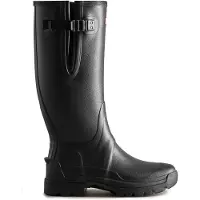 Hunter Boots - Balmoral Side Adjustable Neo Lined Tech Sole Boot - Botas de agua size 39, negro/gris