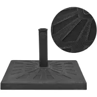 vidaXL Soporte para parasol de resina, cuadrado, , 19 kg ()