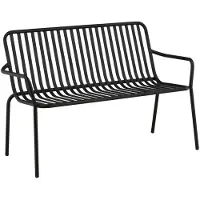 Ebuy24 Venture Design, bancos de jardín, Pekín, color negro