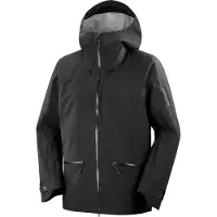 Salomon - Chaquetas de esquí - Absolute 3L Jkt M Deep Black - Talla S - Negro