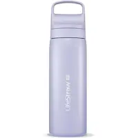 LifeStraw Go Provence Purple GOST-530ML-PUR Stainless Steel, botella de agua con filtro de 2 fases, 530 ml