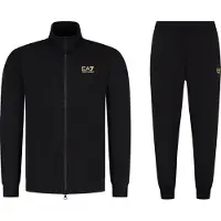EA7 para hombre. 8NPV60_PJVRZ Chándal Track negro (XS), Casual, Deportivo, Algodón, Multideporte, Manga larga, outlet 2026.