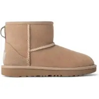 Ugg para niña. 1017715K Botines de Piel Classic Mini II beige (32.5), Plano, Ninguno, Casual, moda infantil, outlet 2026.