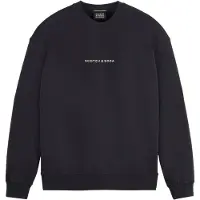 Scotch & Soda Core - Logo Front Chest Sweatshirt Black Talla: S | Jerséis Outlet | Hombre | Negro