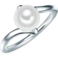 Valero Pearls Anillo plata / blanco perla