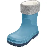 Playshoes Botas de lluvia azul neon / gris moteado