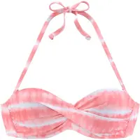 s.Oliver Top de bikini rosa moteado / blanco