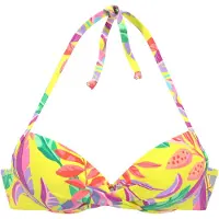 s.Oliver Top de bikini amarillo / verde / lila / naranja