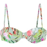 s.Oliver Top de bikini menta / verde oscuro / salmón / offwhite
