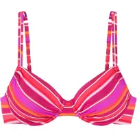 s.Oliver Top de bikini rosa / frambuesa / rosa neón / blanco