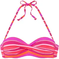 s.Oliver Top de bikini naranja / rosa / magenta