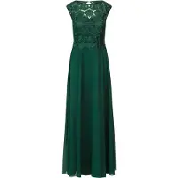Kraimod Vestido de noche verde oscuro