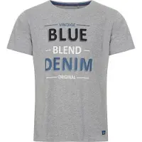 Blend Camiseta 'BHArtur' zafiro / gris moteado / negro / blanco