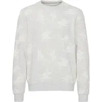 Blend Sudadera gris moteado / blanco