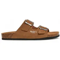 Pepe Jeans para hombre. PMS80002 Sandalias Bio Double Kepler marrón (43), Plano, 1 a 3cm, Ninguno, Casual, outlet 2026.