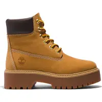 Timberland Botines con cordones 'Stone Street 6-Inch' cognac / marrón oscuro / negro