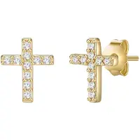 Lulu & Jane Pendientes oro / blanco