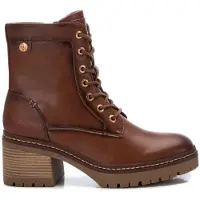 Xti para mujer. 14336803-CAMEL Botines 143368 marrón (36), 5 a 8cm, Cordones, Cremallera, Casual, outlet 2026.