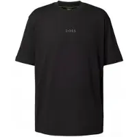 BOSS para hombre. 50519368 Camiseta casual negro (L), Algodón, Manga corta, outlet 2026.
