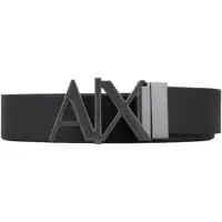 Armani Exchange Cinturón marrón / negro / plata