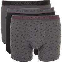 Emporio Armani Calzoncillo boxer gris / baya / negro moteado