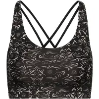 Hey Honey Sujetador deportivo 'Criss Cross' gris oscuro