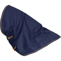 Bucas Bufanda irlandesa "Neck" de 300 g, cuello alto en dos colores, color: azul marino/dorado, talla: S