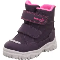 Superfit Botas de nieve 'Husky1' gris / mora / rosa