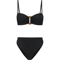 Shiwi Zoe Bikini Set Bermuda Tiger Structure Black Talla: 34 | Bikinis Outlet | Mujer | Negro