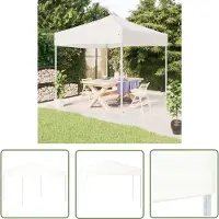The Living Store Tienda de campaña plegable blanca "Living Store" de 3x3 metros