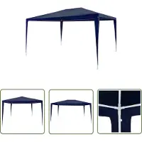 The Living Store Tienda de campaña Living Store, modelo Partyzelt, 3x4 metros, fabricada en polietileno (PE), color azul