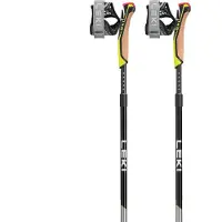 LEKI - Speed Pacer Vario - Bastones para marcha nórdica size 100-110 cm, gris/amarillo