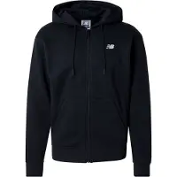 New Balance Sudadera con cremallera 'Essentials' negro / offwhite