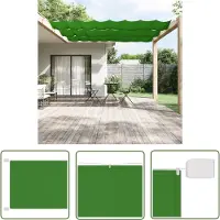 The Living Store Toldo enrollable "Living Store", color verde claro, dimensiones 60x600 cm, fabricado en tejido Oxford