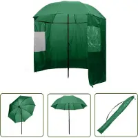 The Living Store : Toldo para jardín Angelschirm, color verde, 240x210 cm
