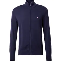 Tommy Hilfiger Cárdigan 'Flag Embroidery Zip-thru' navy