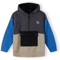 MINOTI Sudadera azul / greige / gris oscuro / negro
