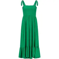 Shiwi Joan Dress Basil Green Talla: XL | Vestidos Midi Outlet | Mujer | Verde