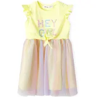 MINOTI Vestido amarillo / mezcla de colores