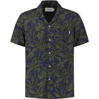 Shiwi Palm Leaves Shirt Royal Blue Talla: M | Camisas Casuales Outlet | Hombre | Azul