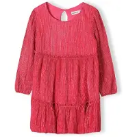 MINOTI Vestido navy / magenta / blanco