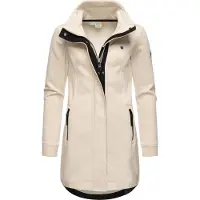 Ragwear Sudadera con cremallera 'Letrice' beige moteado / negro