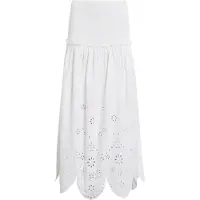 AllSaints Alex Emb Skirt Off White Talla: 2 | Faldas Midi Outlet | Mujer | Blanco
