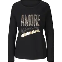 HEINE Camiseta marrón / oro / gris / negro