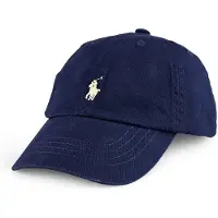 Ralph Lauren unisex para niños. 322552489004 Gorra de chino de algodón marino (2/4años), Casual, moda infantil, outle